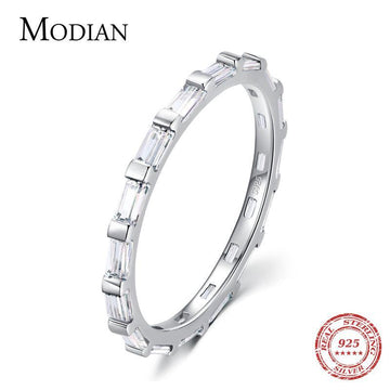 *NEW* Sterling Silver Full Clear High Quality AAA+ Cubic Zirconia Diamonds Luxury Finger Ring - The Jewellery Supermarket